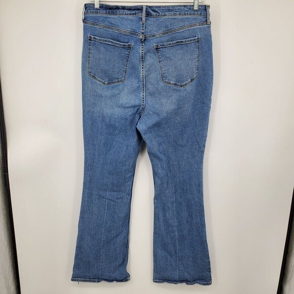 Old Navy Higher High Rise Flare Women's Wide Leg Denim Jeans Size 18 - Picture 2 of 9